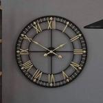 Industrial Metal Wall Clock