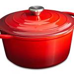 Cast Iron Dutch Oven (Red, 5qt)