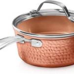 Copper Saucepan with Lid (2.5qt)