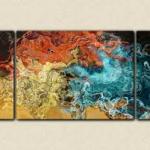 Abstract Canvas Triptych