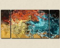 Abstract Canvas Triptych